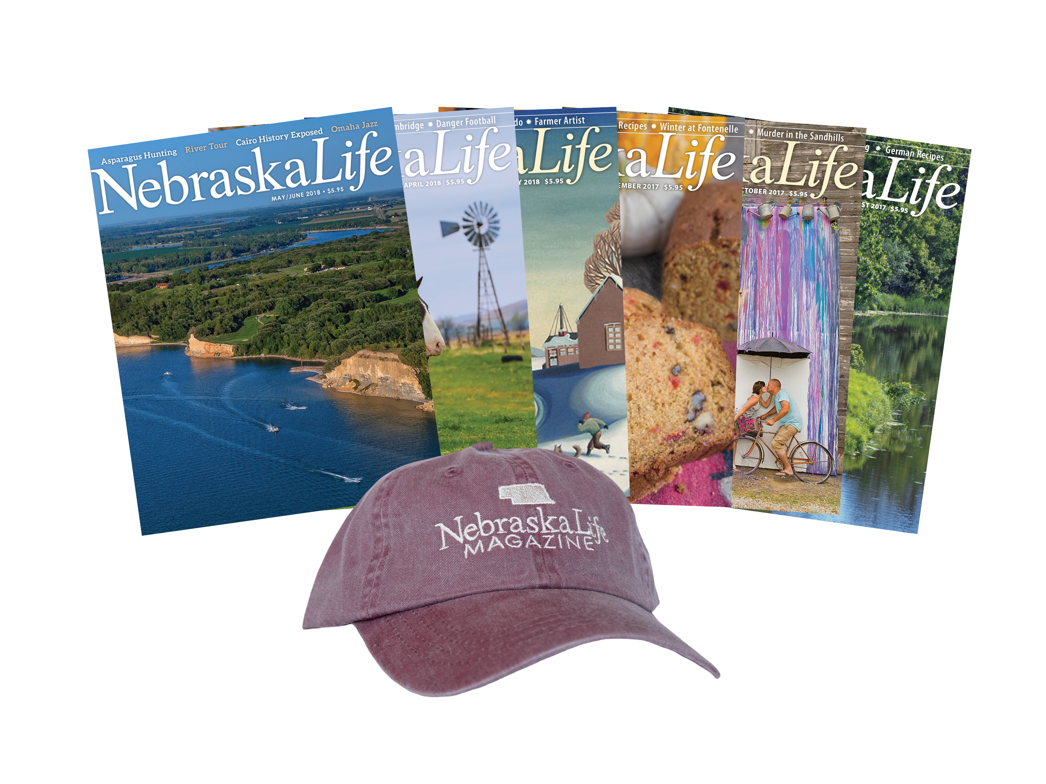 Combo - Nebraska Life Cap + 1-yr Subscription