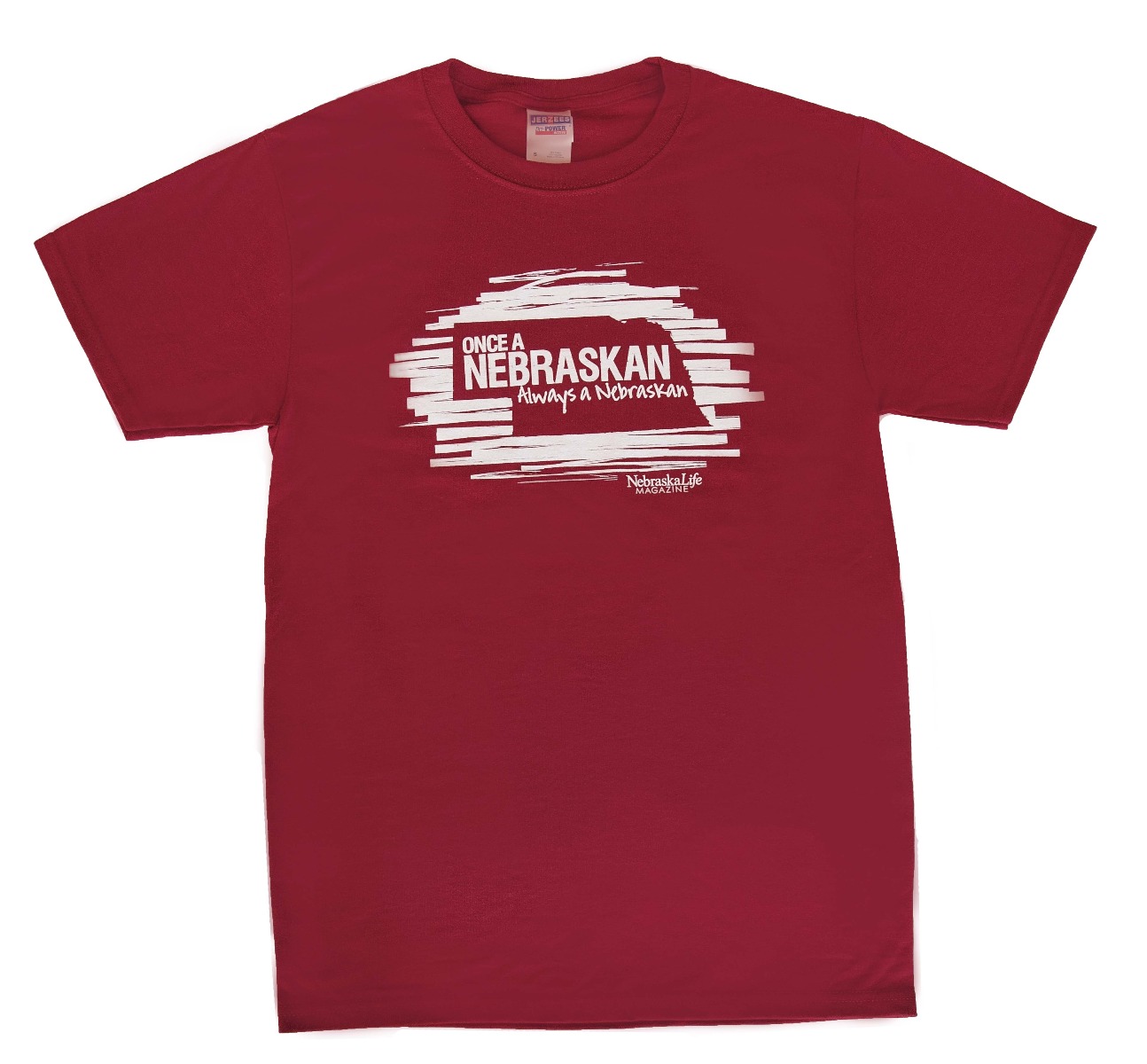 "Once A Nebraskan" Red Short-sleeve T-Shirt